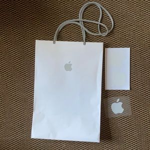 Apple accessories bag and stickers